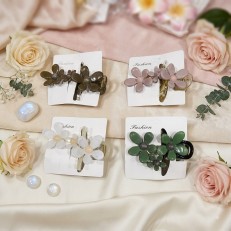 Fashion Alley Flower Hair Claw For Women Pack Of 12 Pc