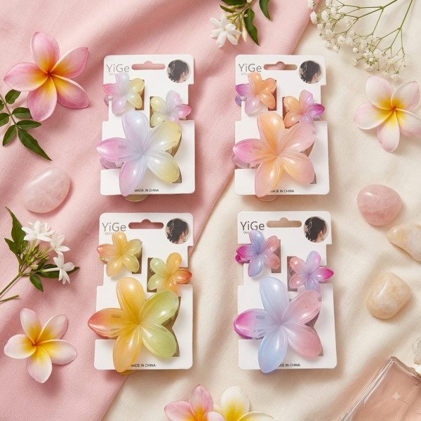 Fashion Alley Flower Hair Claw For Women Pack Of 12 Pc
