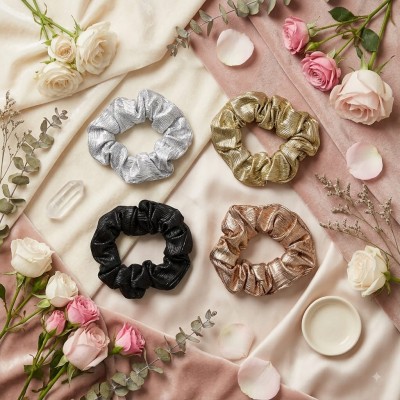Fashion Alley  Hair Scrunchies For Women Pack Of 12