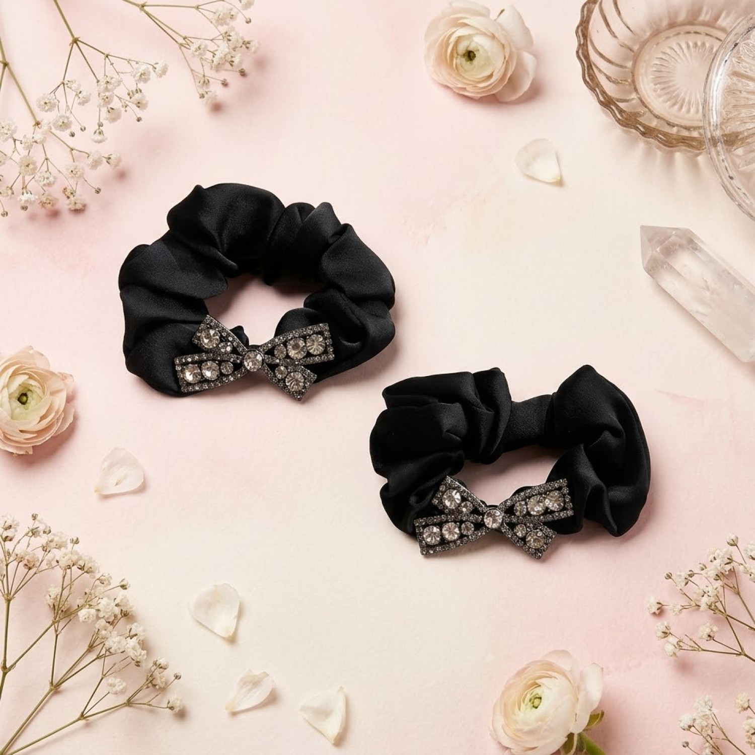 Fashion Alley Hair Scrunchie For Women Pack Of 12 Pc