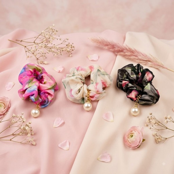 Fashion Alley Hair Scrunchies For Women Pack Of 12