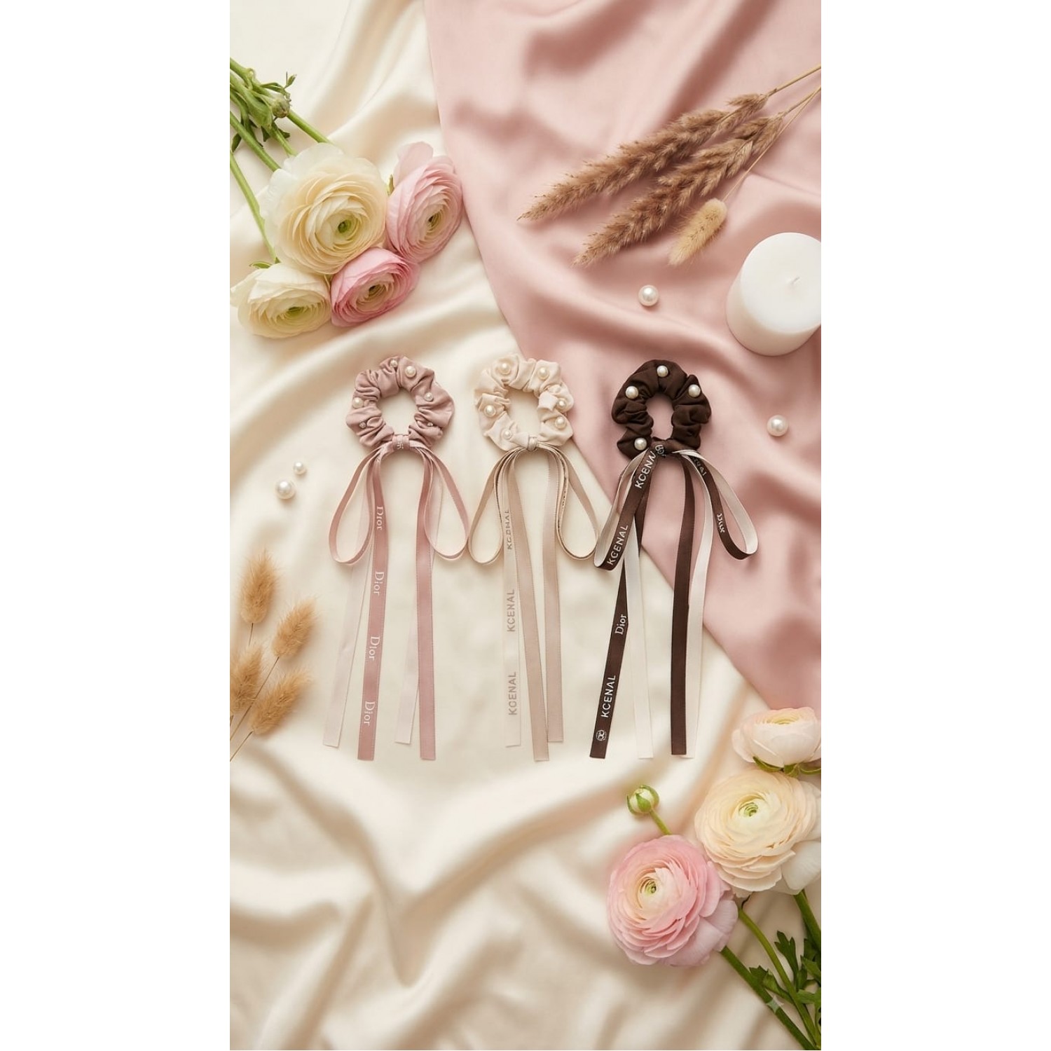 Fashion Alley Hair Scrunchies For Women Pack Of 12