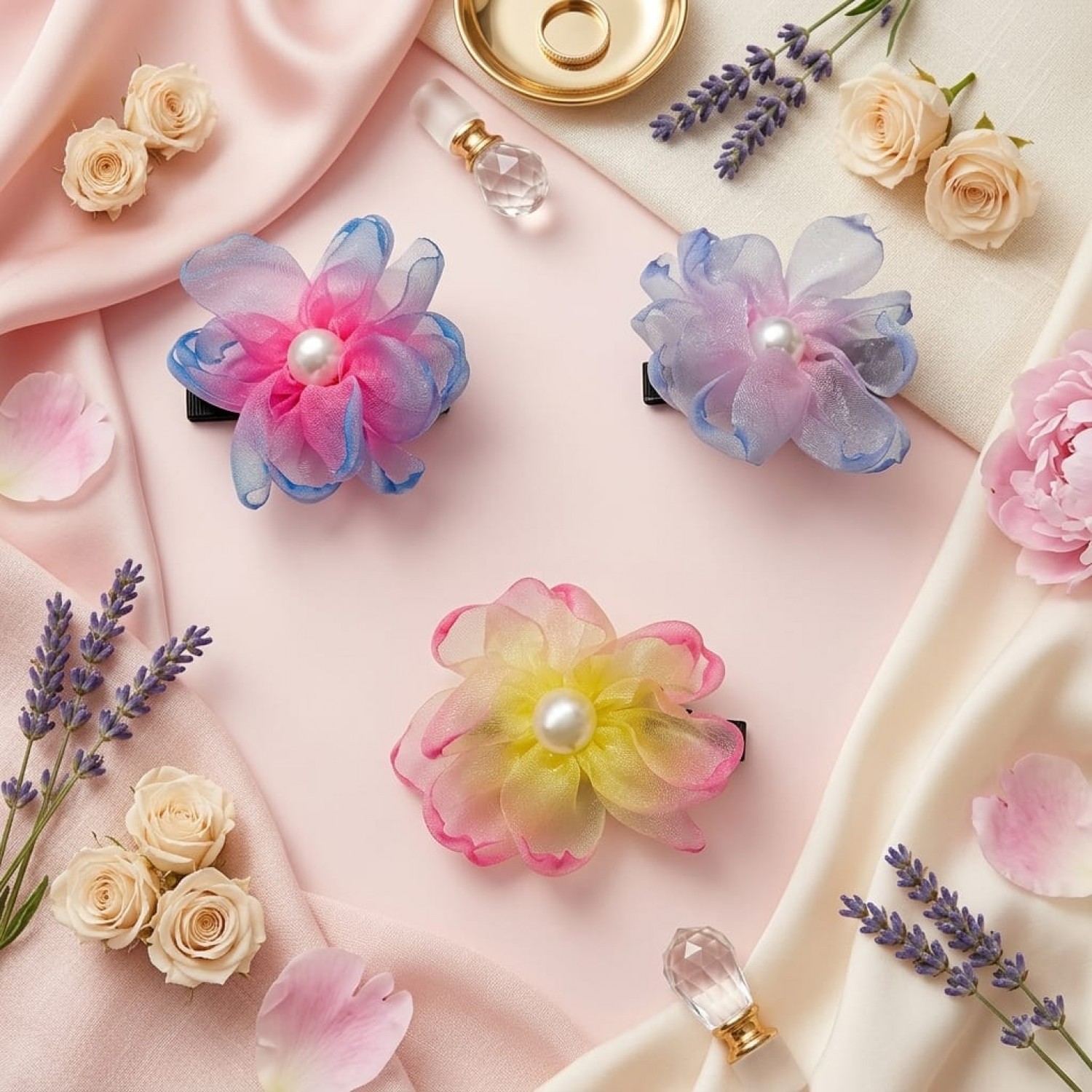 Fashion Alley flower Design Hair Pin For women Pack Of 12 Pc