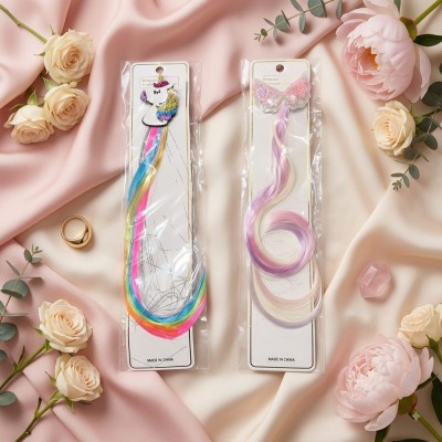 Fashion Alley colourful Hair Extension [Pack Of 10]