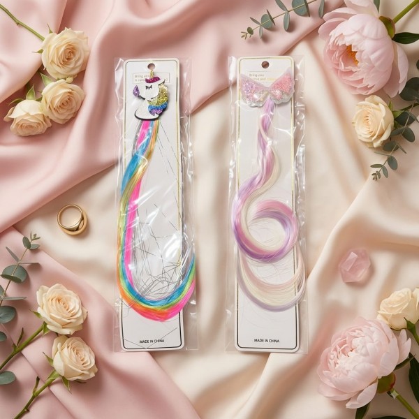 Fashion Alley colourful Hair Extension [Pack Of 10]