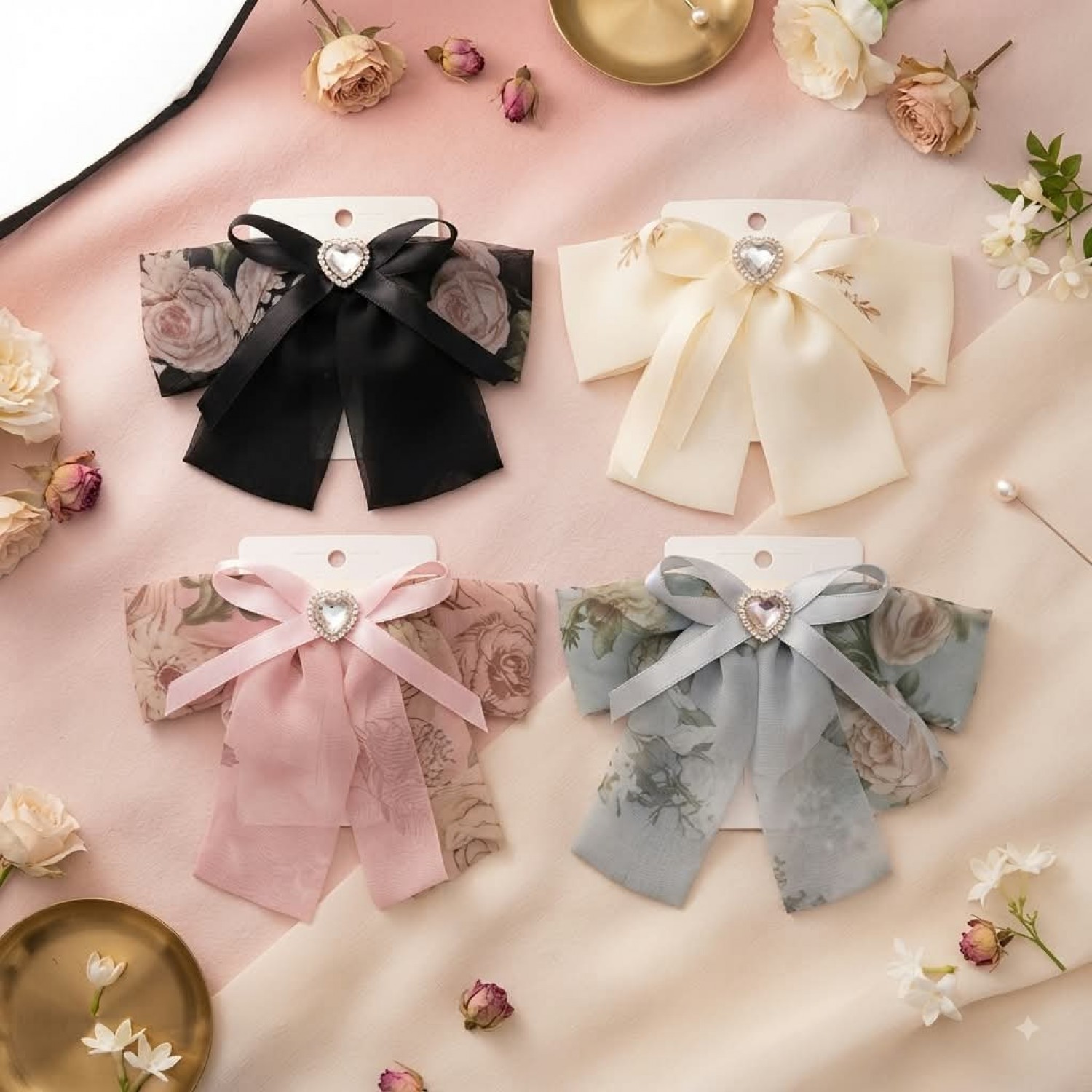 Fashion Alley Bow Design Hair Pin For women Pack Of 12 Pc