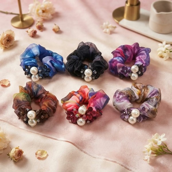 Fashion Alley Hair Scrunchies For Women Pack Of 20