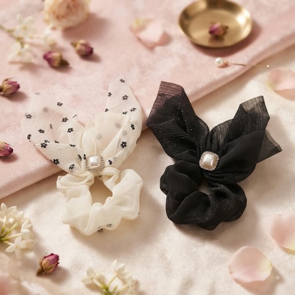 Fashion Alley Hair Scrunchies For Women Pack Of 12