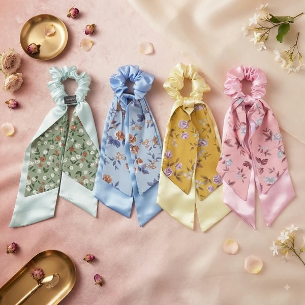Fashion Alley Hair Scrunchies For Women Pack Of 12 Fashion Alley Hair Scrunchies For Women Pack Of 12