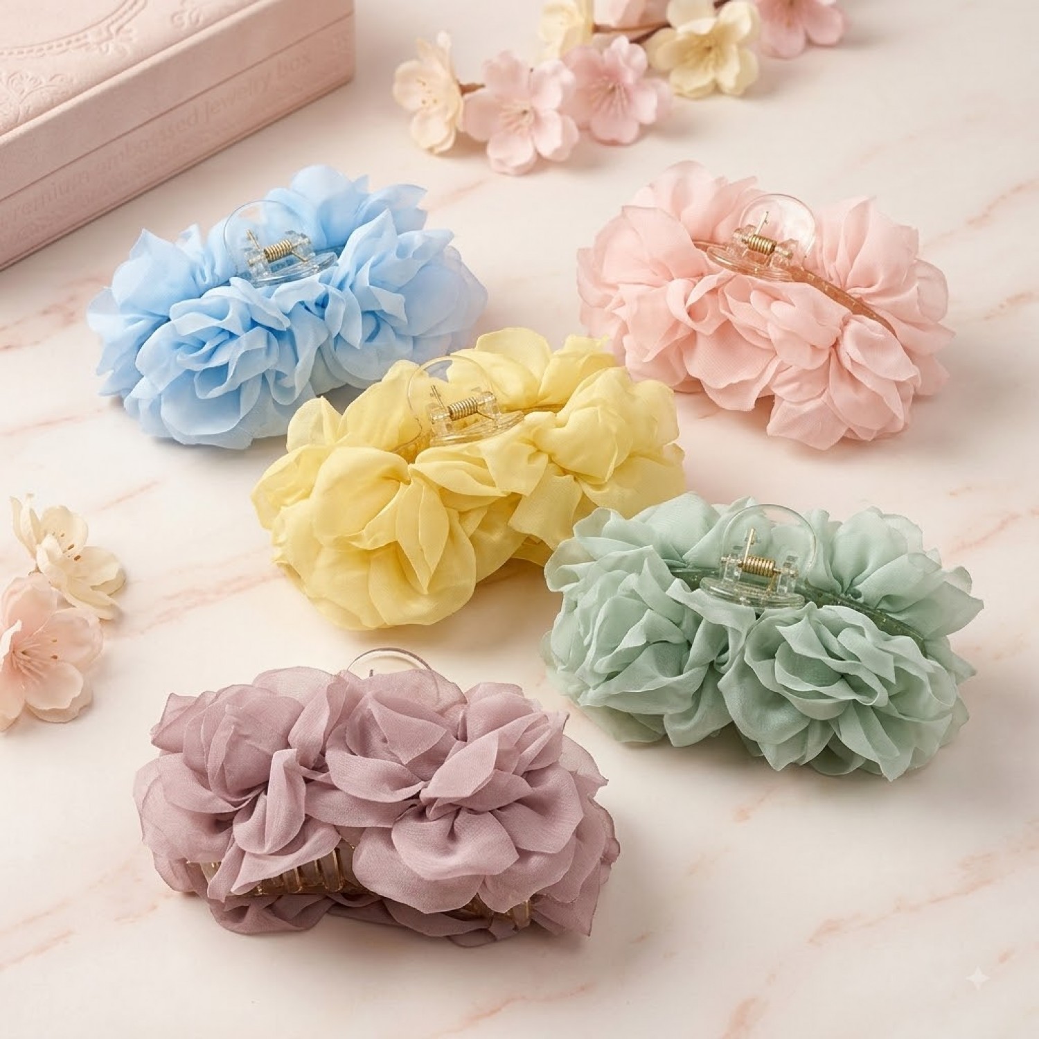 Fashion Alley Hair Claw for Women Pack Of 12 Pc