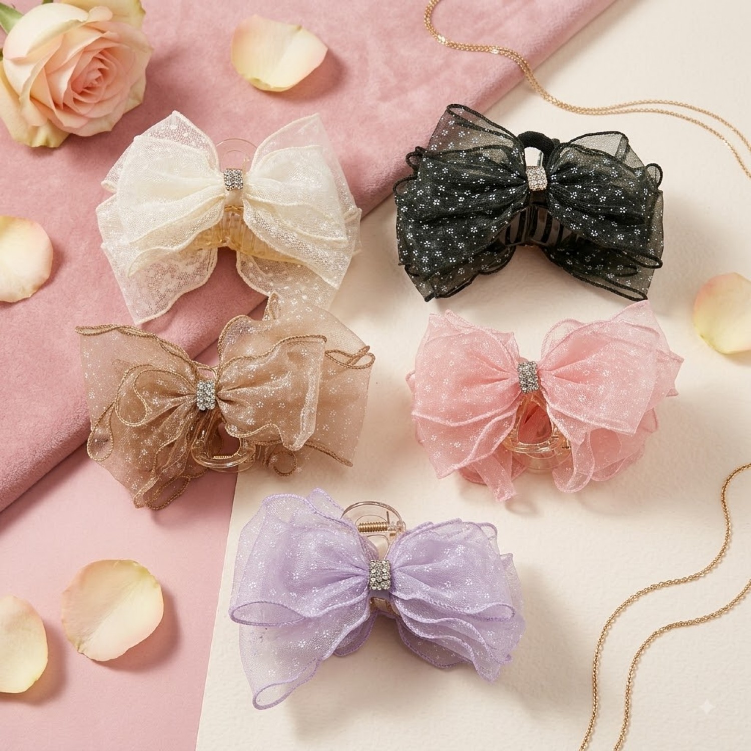 Fashion Alley Hair Claw for Women Pack Of 12 Pc
