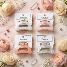 Fashion Alley 5 Cm women Hair Claw Pack Of 12 Pcs