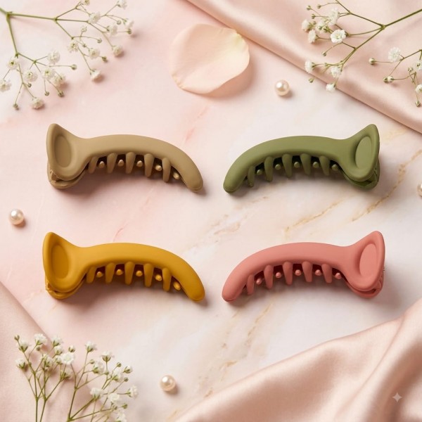 fashion alley 9 Cm Mirchi Hair Claw For Women Pack Of 12