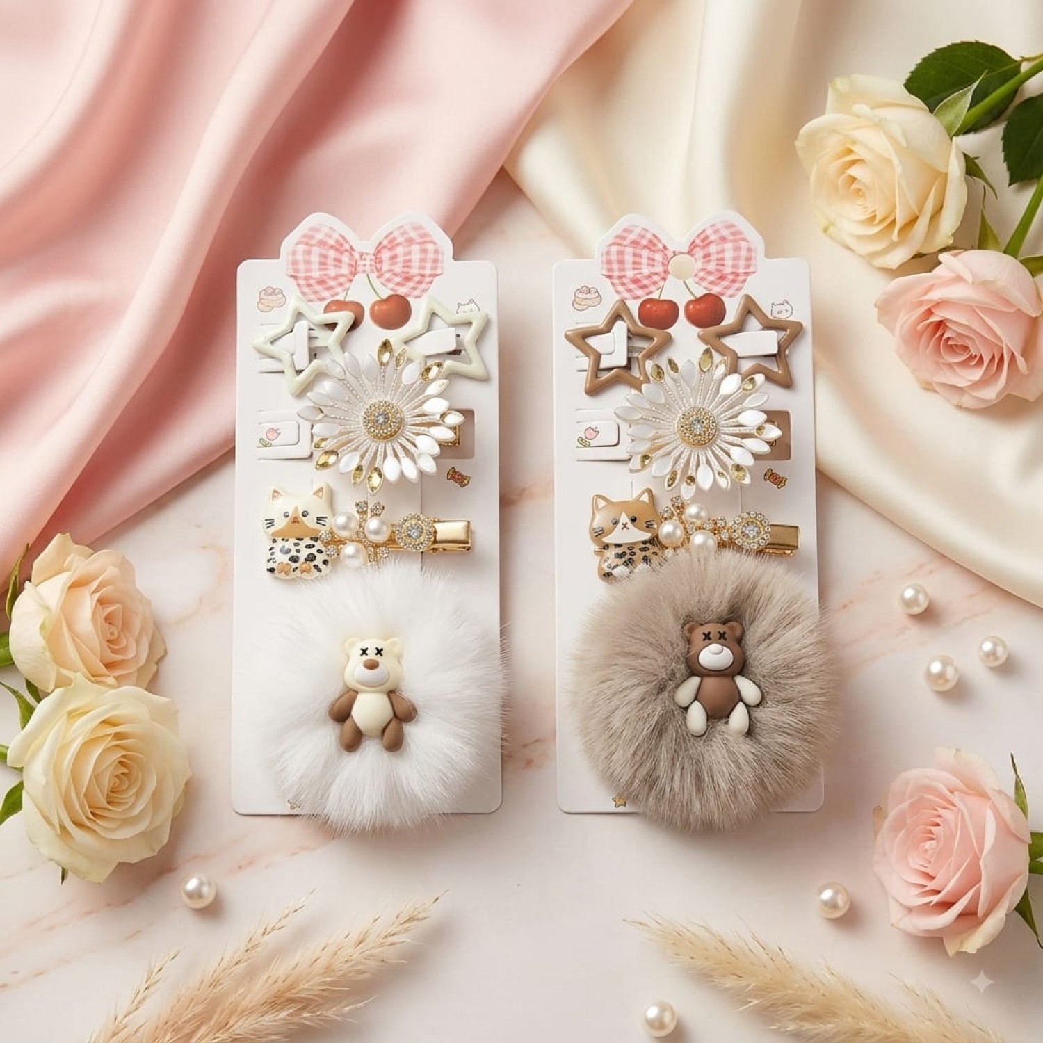 Fashion Alley flower Design Hair Pin For kids  Pack Of 12 Pc