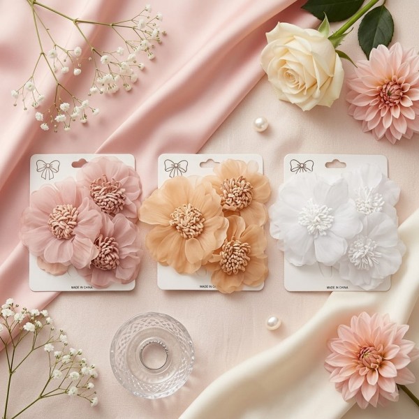 Fashion Alley flower Design Hair Pin For kids  Pack Of 36 Pc