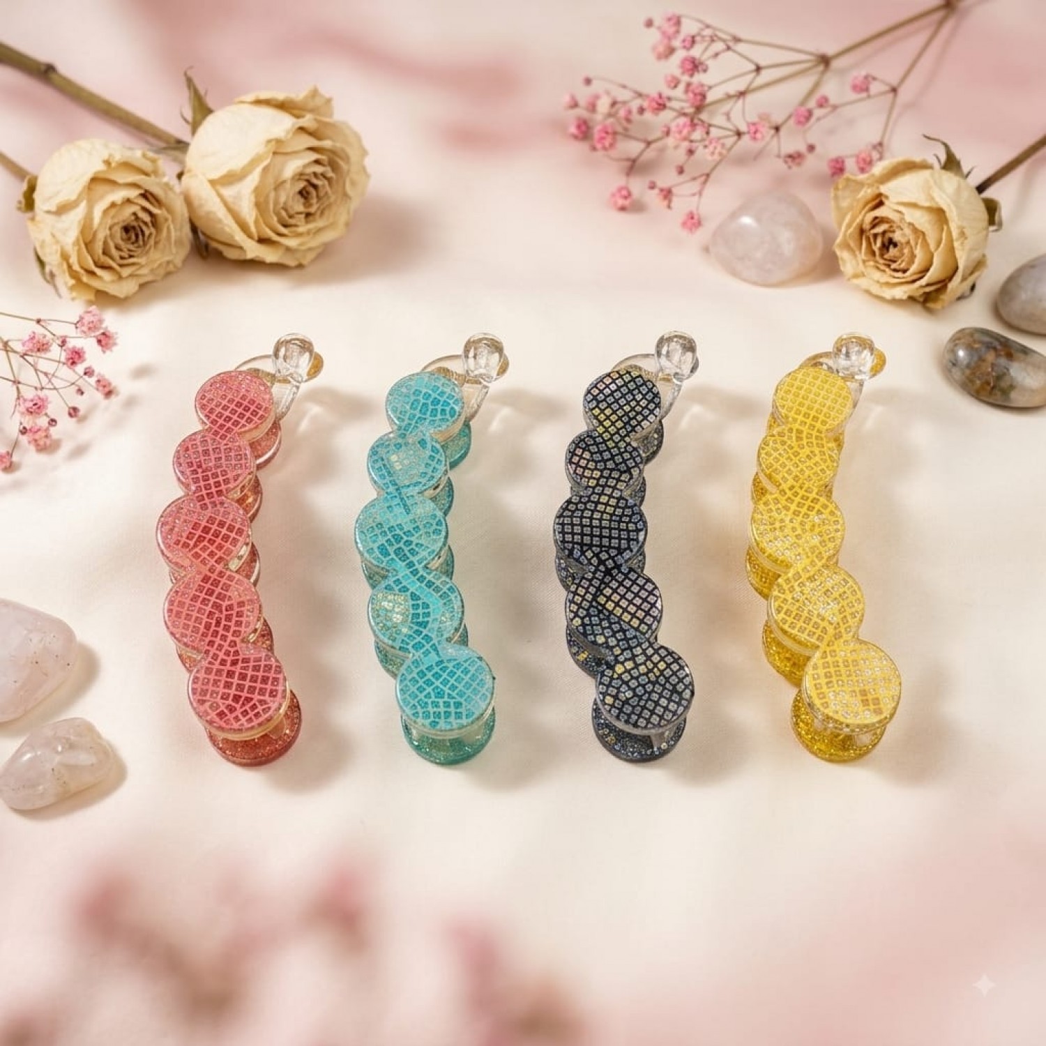 Fashion Alley 10 cm Banana Hair Clip For Women Pack of 12 Fashion Alley 10 cm Banana Hair Clip For Women Pack of 12