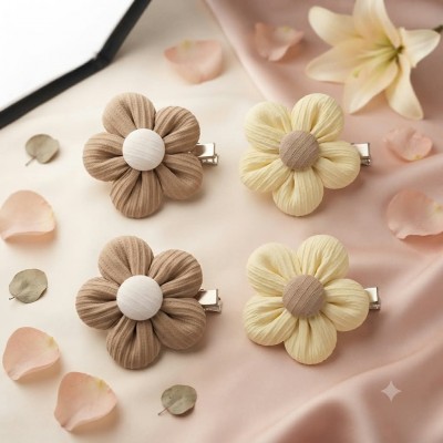 Fashion Alley flower Design Hair Pin For kids Pack Of 10 Pc