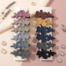 Fashion Alley 12 CM Matte Hair Claw For Women Pack Of 12