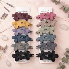 Fashion Alley 12 CM Matte Hair Claw For Women Pack Of 12