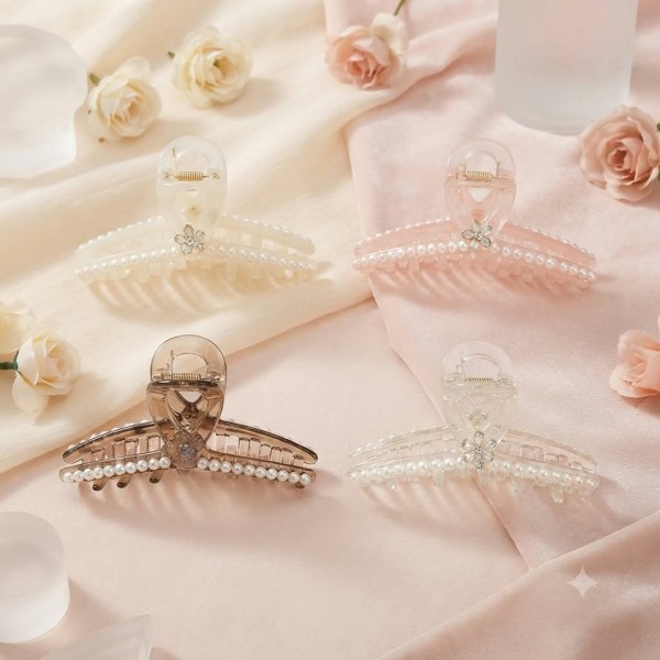 Fashion Alley 12 Cm Hair Claw For Women Pack Of 12 pcs