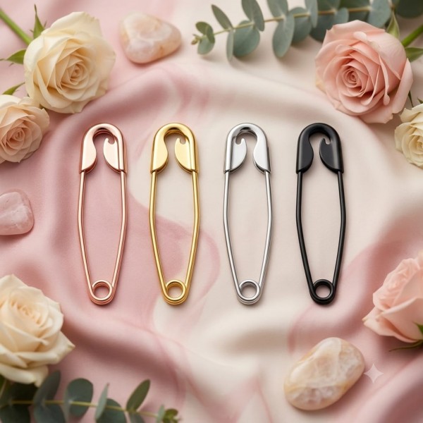 Fashion Alley 15 cm Safety hair pin For Women Pack Of 12 Pc