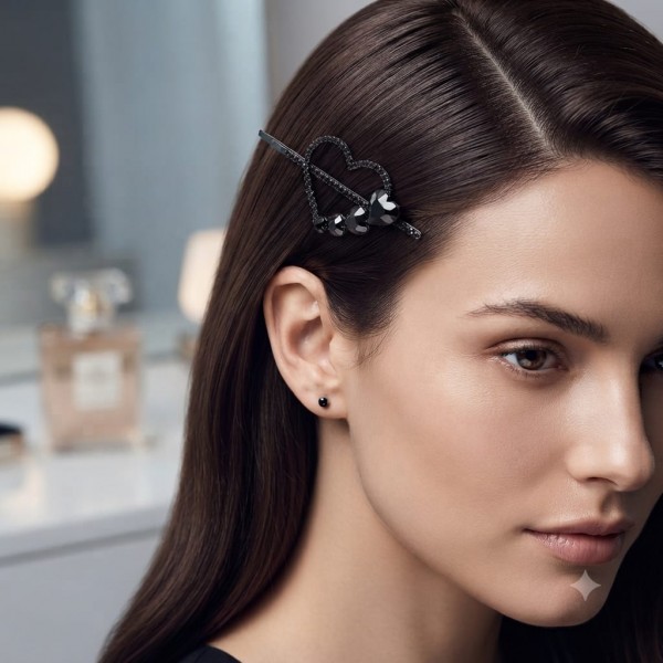 Fashion Alley Black Hair Pin For Women Pack Of 12 Pc