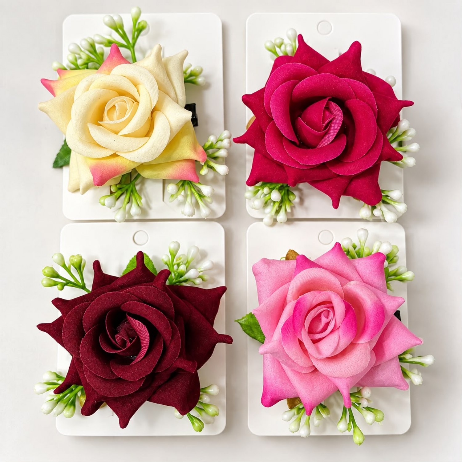 Fashion Alley Juda Flower Hair Pin For Women Pack Of 12 Pc
