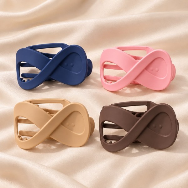 Fashion Alley 10 Cm Matt Hair Claw For Women Pack Of 11Pc
