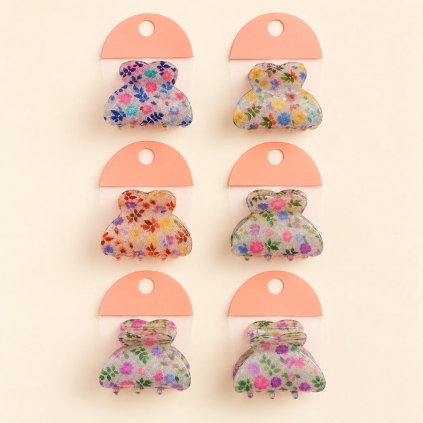Fashion Alley 5 Cm Hair Claw For Women Pack Of 12 Pc