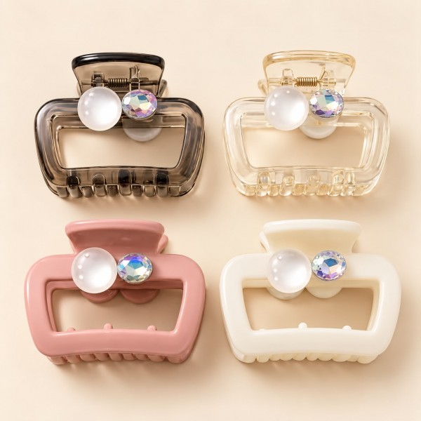 Fashion Alley 5 Cm Hair Claw For Women Pack Of 12 pcs