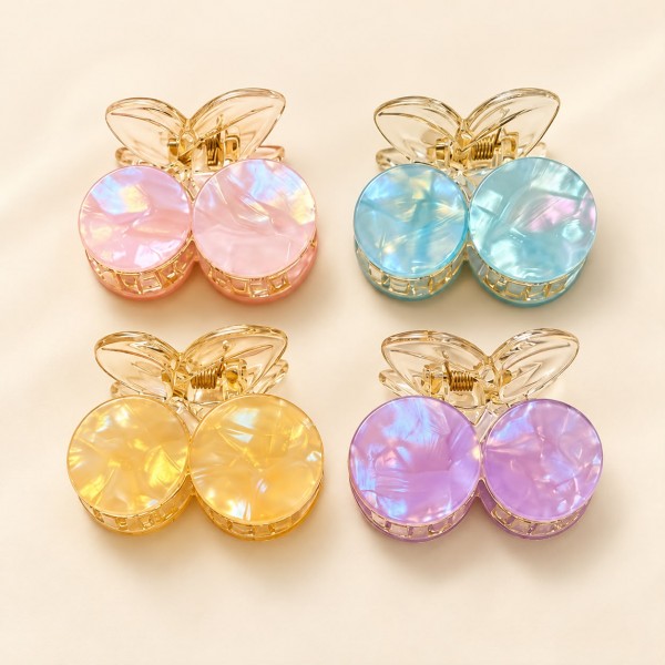Fashion Alley 5 Cm women Hair Claw Pack Of 12 Pcs