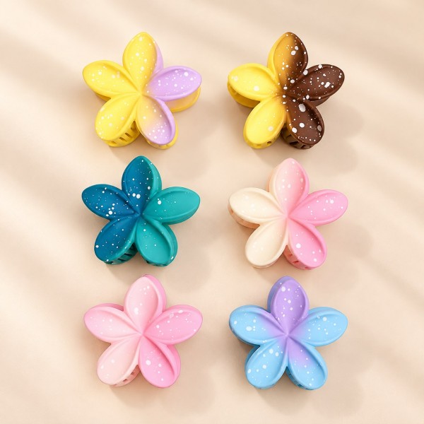 Fashion Alley 7 CM Matt Hair Claw For Women Pack Of 12 Pc