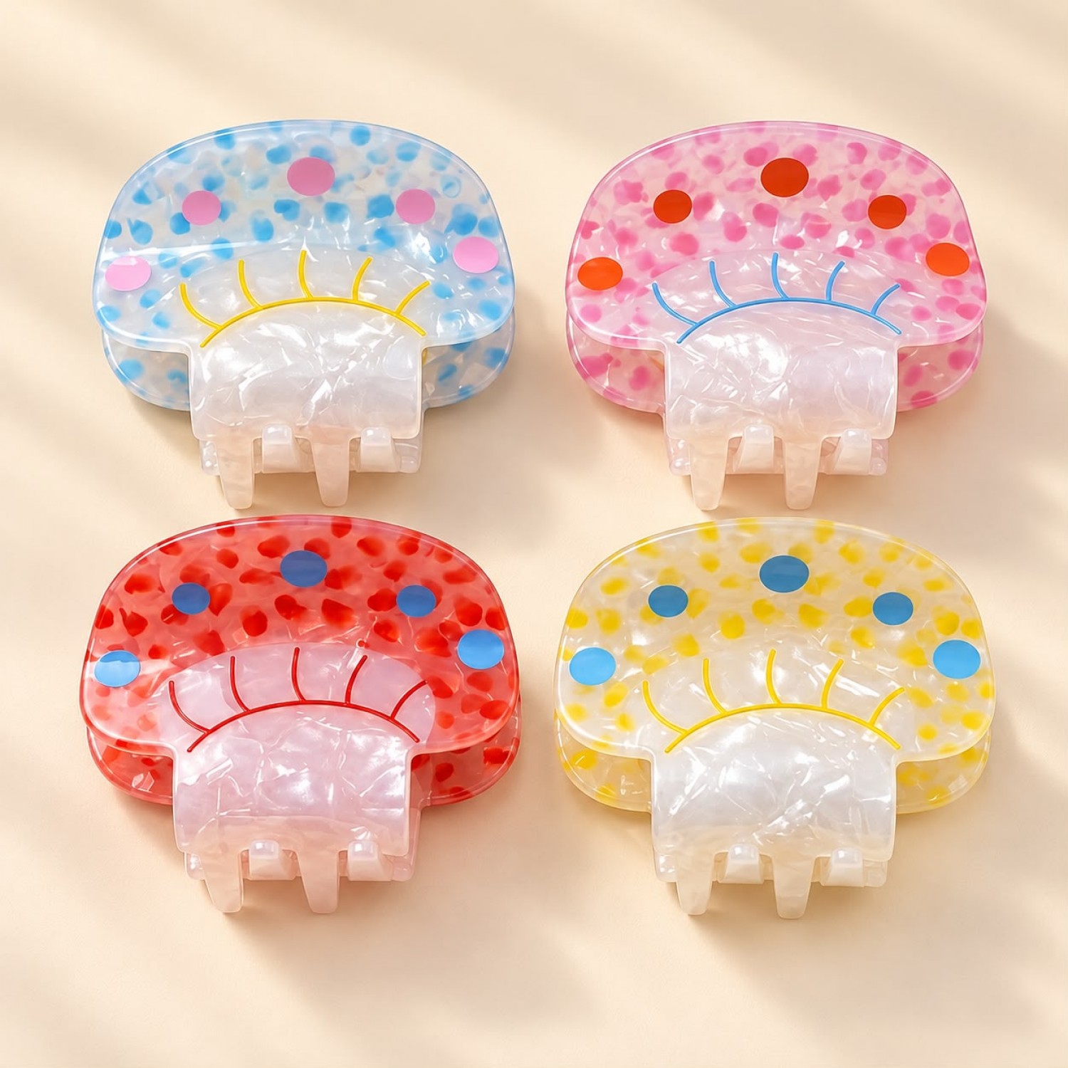 Fashion Alley 7Cm Hair Claw for women Pack of 12
