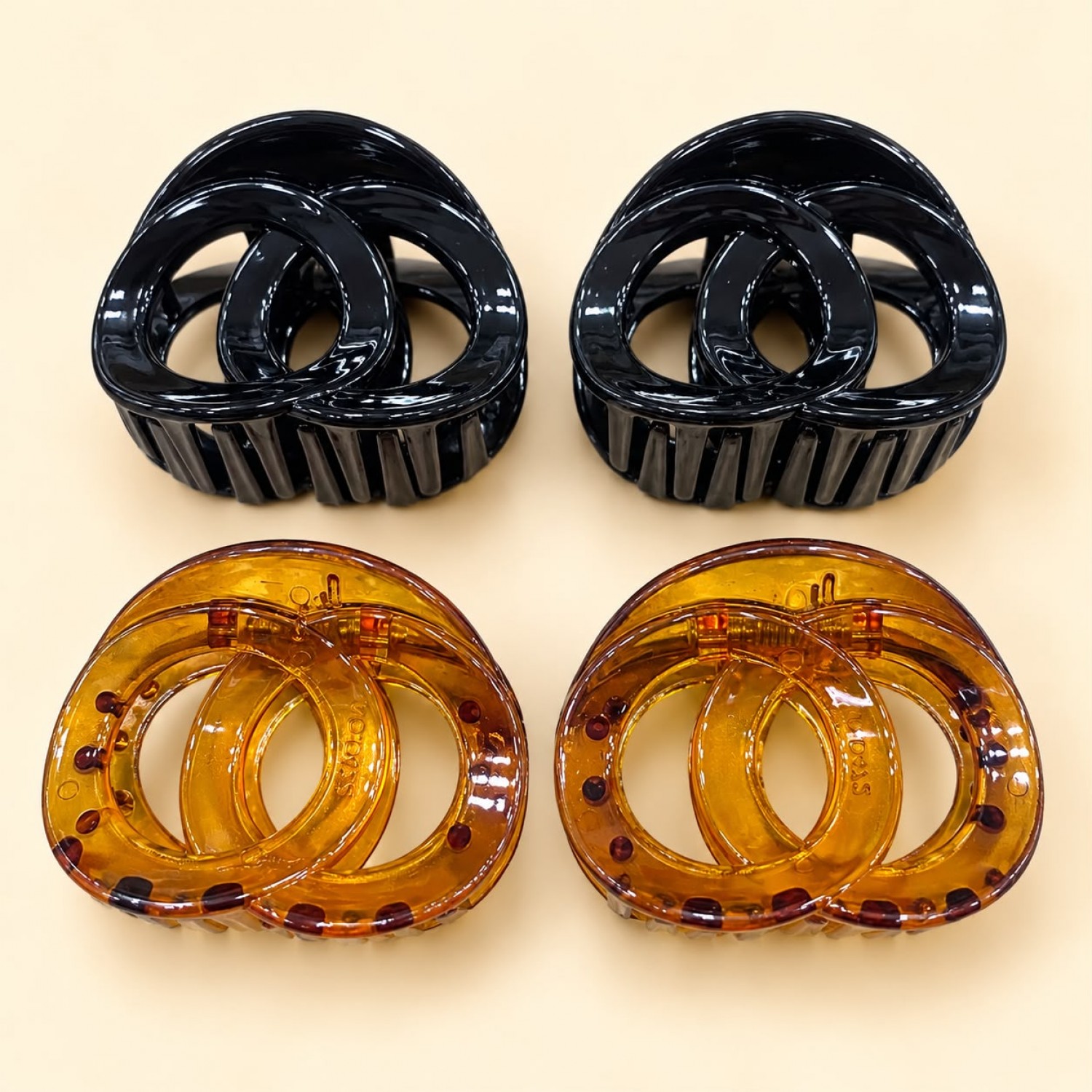 Fashion Alley 5 Cm Hair Claw For Women Pack Of 12 Pc 