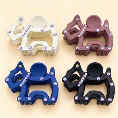 Fashion Alley 8 Cm Hair Claw For Women Pack Of 12 Pc