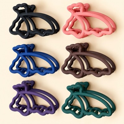 Fashion Alley 9 Cm Hair Claw For Women Pack Of 12 Pc