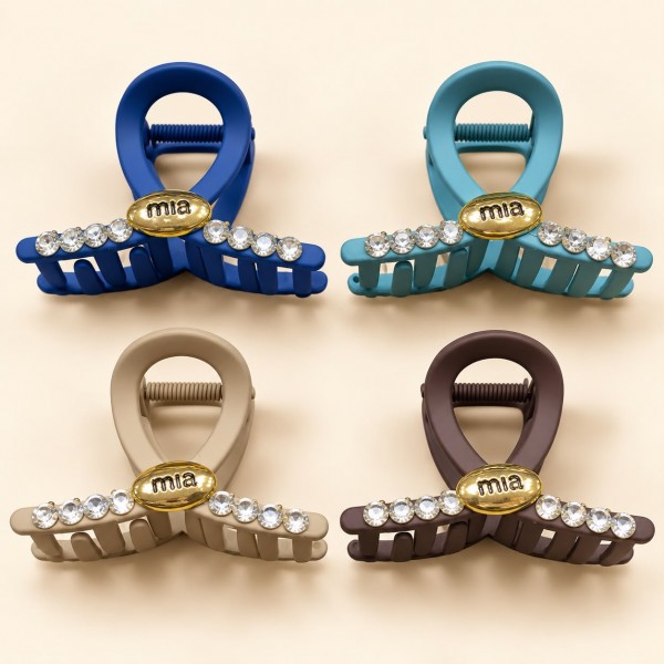 Fashion Alley 10 Cm Hair Claw For Women Pack Of 12 Pc
