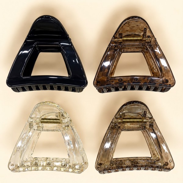 Fashion Alley 8 Cm Hair Claw For Women Pack Of 12 Pc