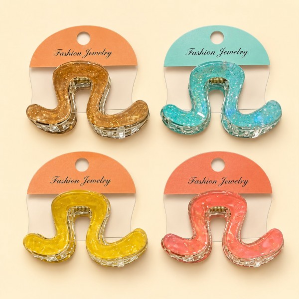 Fashion Alley 8 Cm Mini Kids Hair Claw Pack Of 12 Pcs