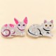Fashion Alley 8 Cm Cat Design Hair Claw For Women Pack Of 12 Pc