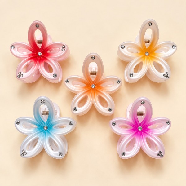Fashion Alley 9 Cm Hair Claw For Women Pack Of 12 Pc 