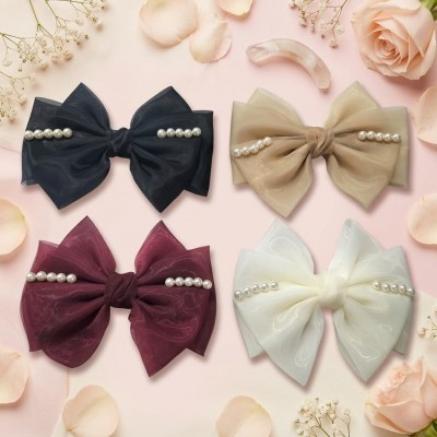 Fashion Alley Bow Hair Pin For Women Pack Of 12 Pc