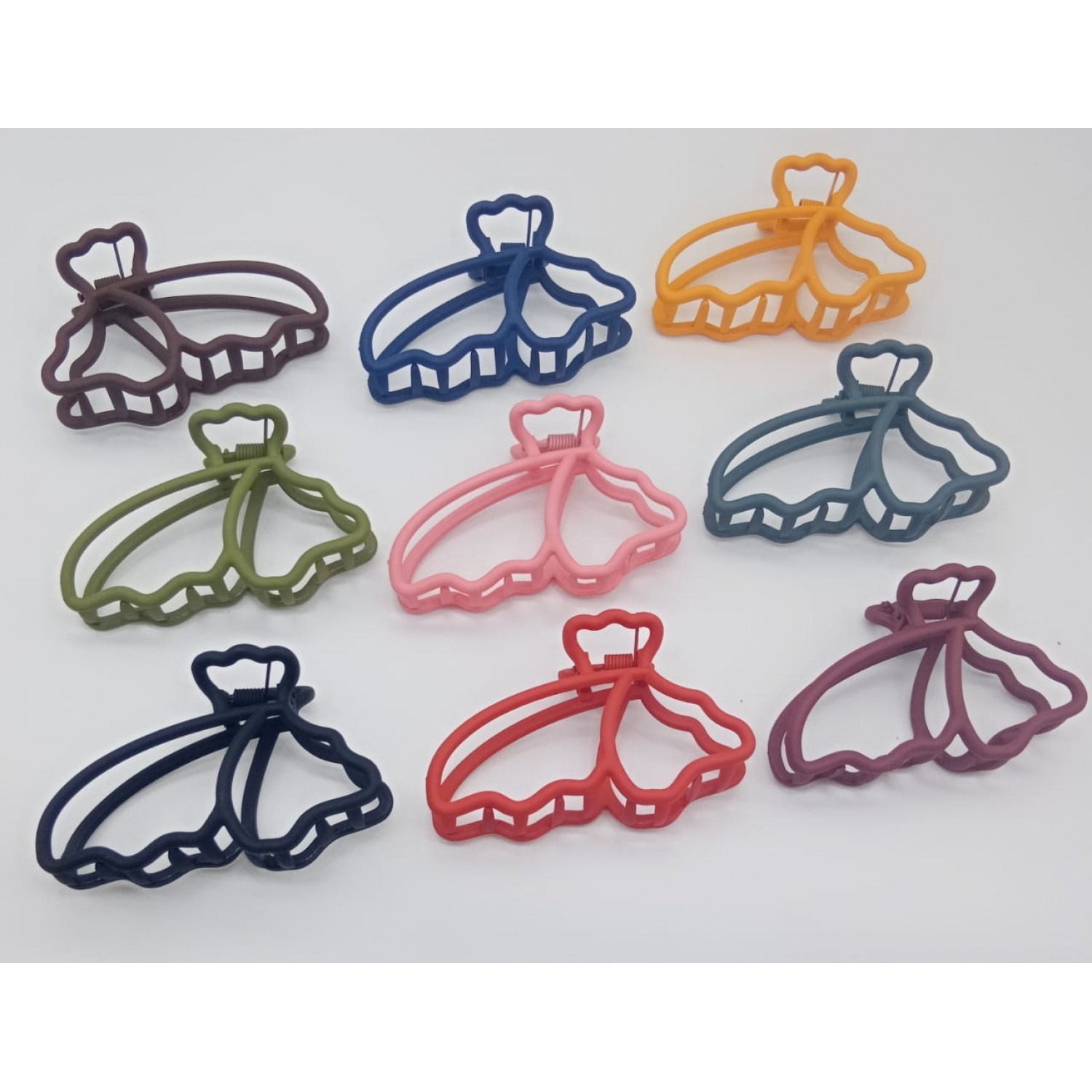 Fashion Alley Matt Hair Claw ( Pack of 12 )