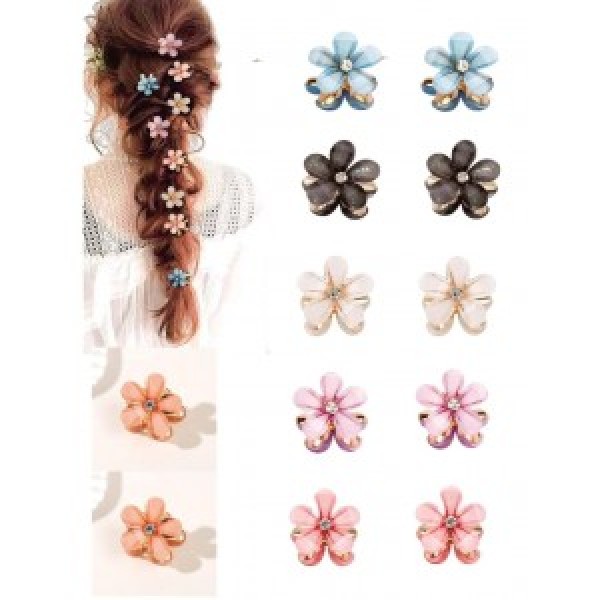 fashion Alley 2 Cm Mini Kids Hair Claw [Pack Of 10 Peace]