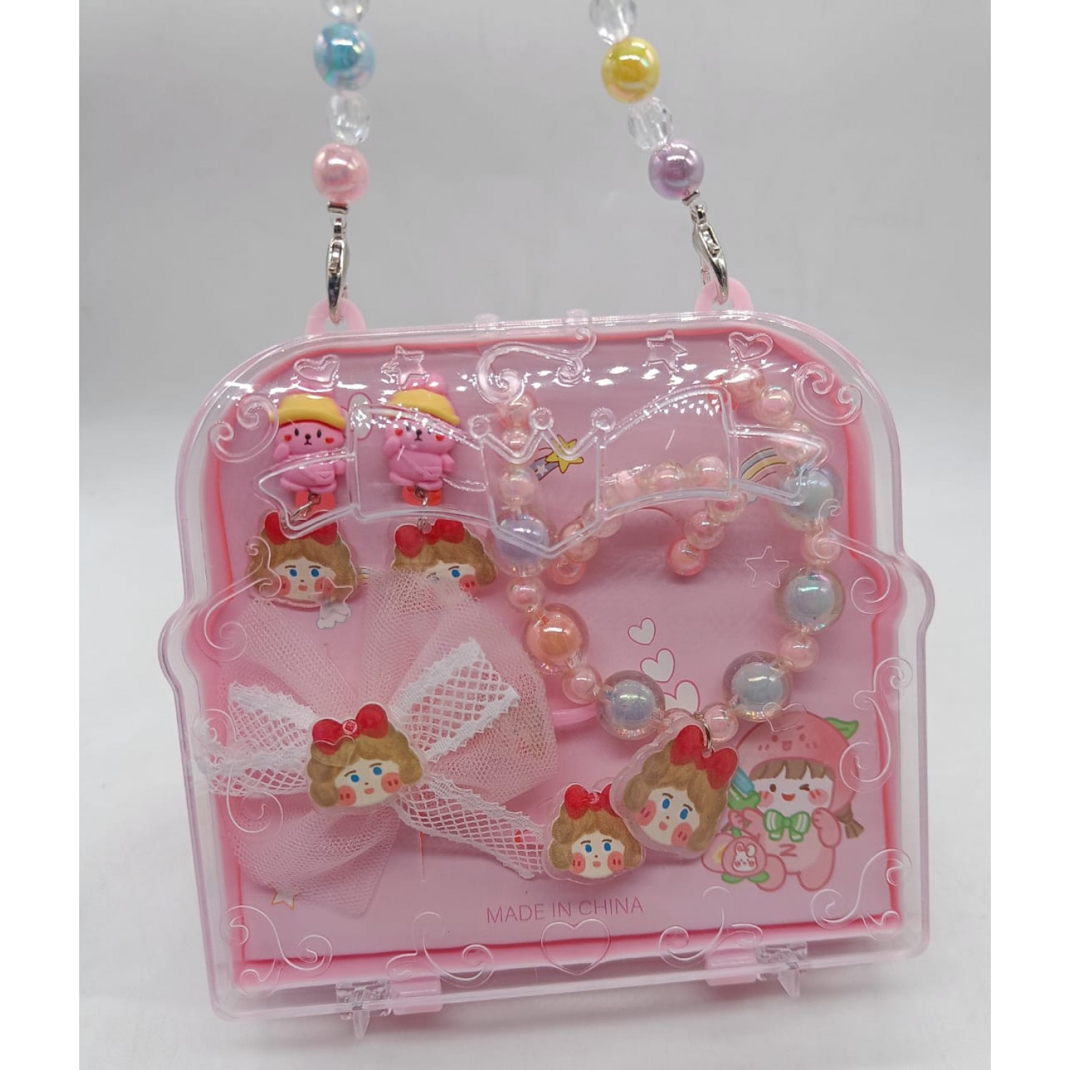 Fashion Alley Kids Combo Gift Bag Hair Pin Rubber Band With Necklace Set {Pack Of 3 Box} Fashion Alley Kids Combo Gift Bag Hair Pin Rubber Band With Necklace Set {Pack Of 3 Box}