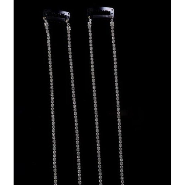 Fashion Alley Chain Hair Extension For Women [Pack Of 12] 