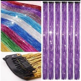 Fashion Alley Colourful Hair Extension [Pack Of 12]