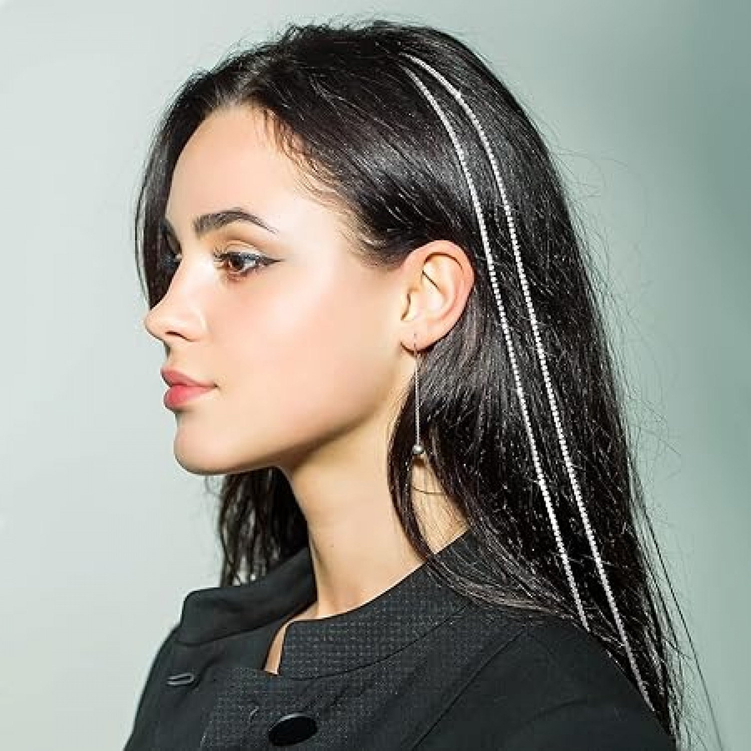 Fashion Alley Chain Hair Extension For Women [Pack Of 12] 