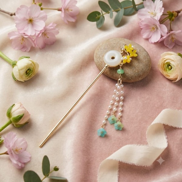 Fashion Alley Chinese Style Hair Sticks Handmade Hair Clip For Women Pack Of 12 Pc