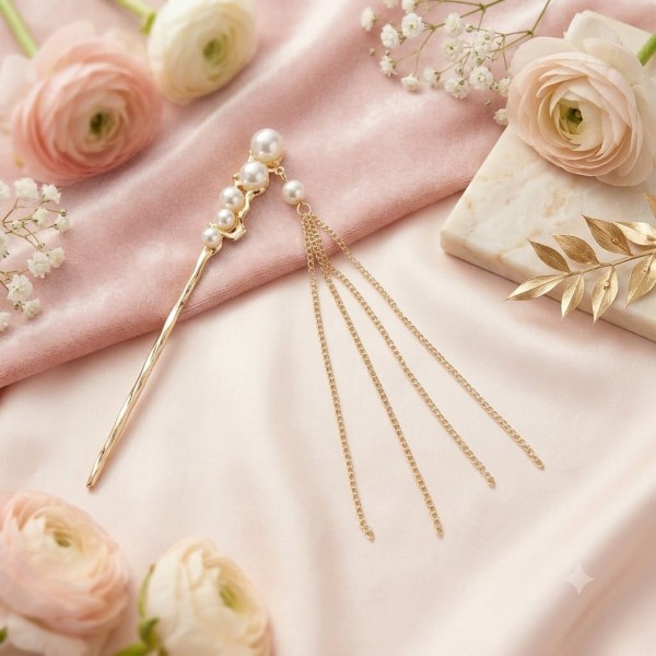 Fashion Alley Chinese Style Hair Sticks Handmade Hair Clip For Women Pack Of 12 Pc